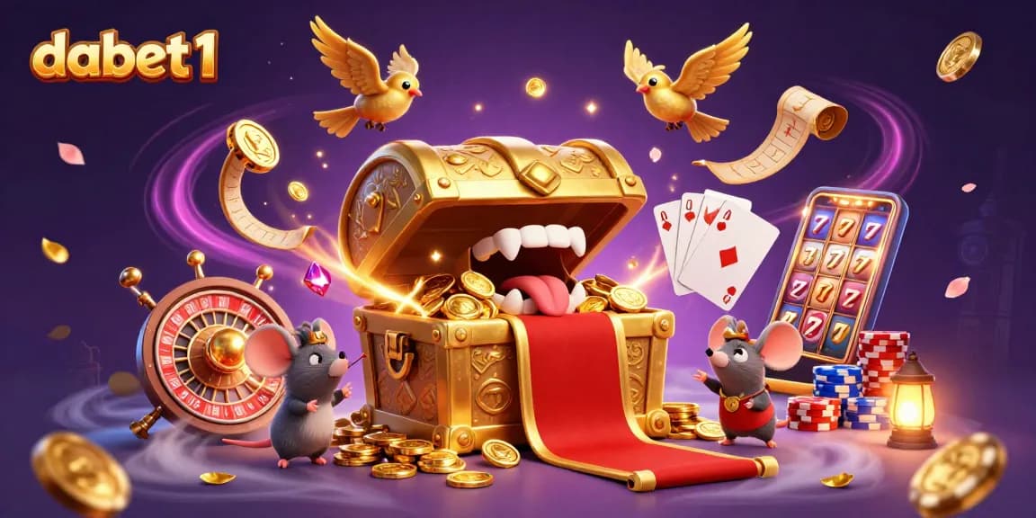 Engaging scene showcasing dabet1 with interactive casino elements and adventurous mice.