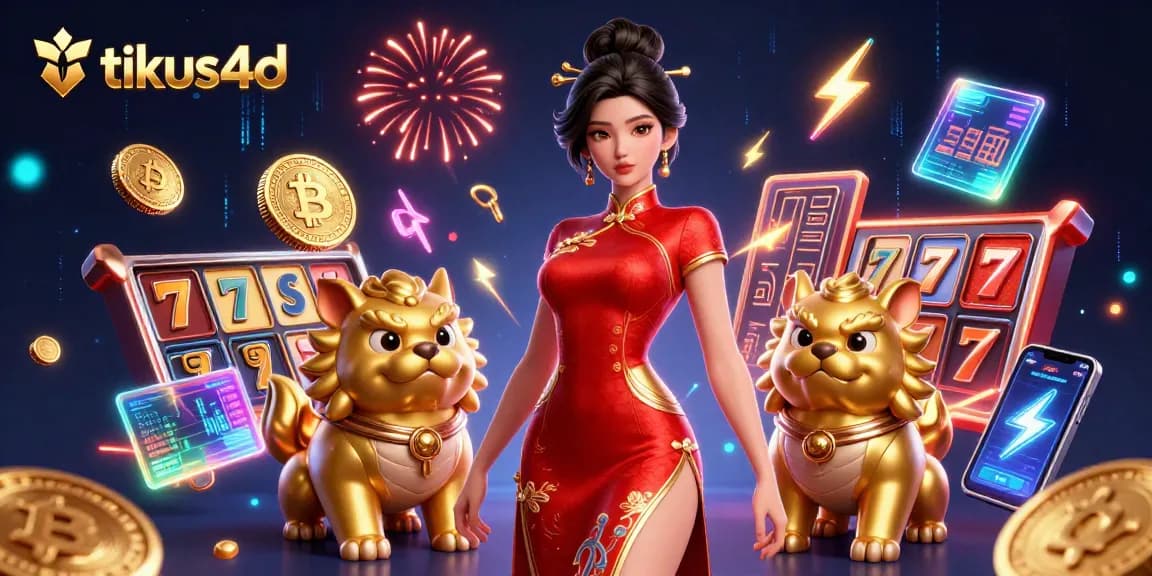 Experience winning strategies at tikus4d with vibrant slot reels in a dazzling casino scene.