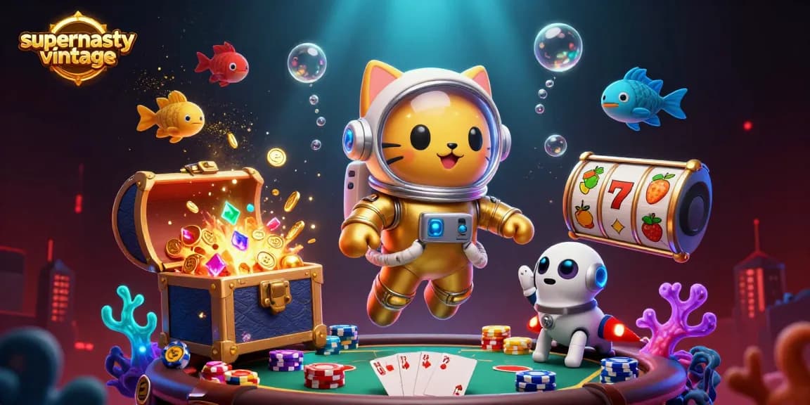 Embrace thrilling gambling adventures at supernastyvintage with vibrant casino elements.