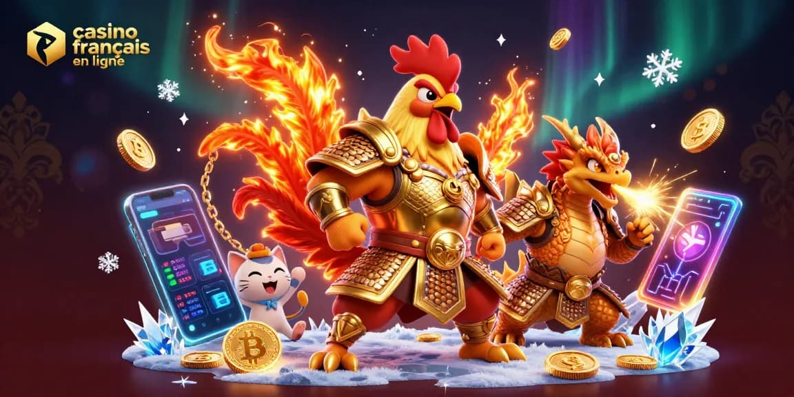 Vivez l'excitation au casino français en ligne avec des personnages 3D et des éléments de casino vibrants.