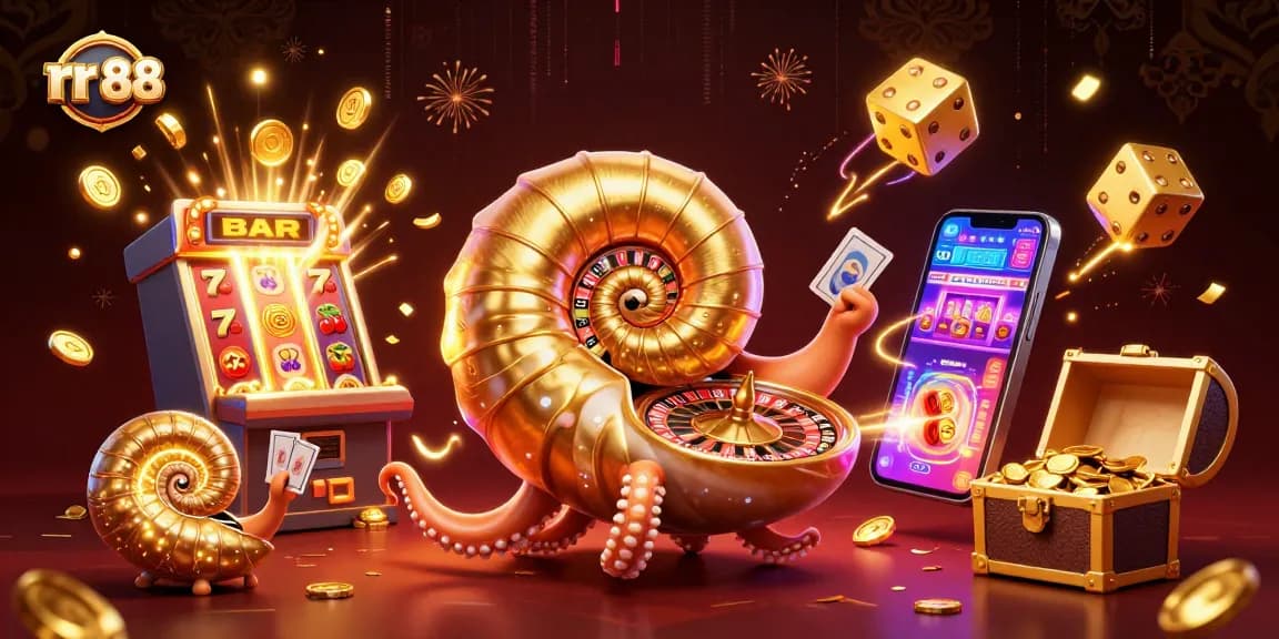 Experience thrilling gaming at rr 88 with colorful slots, roulette, and rich casino elements.