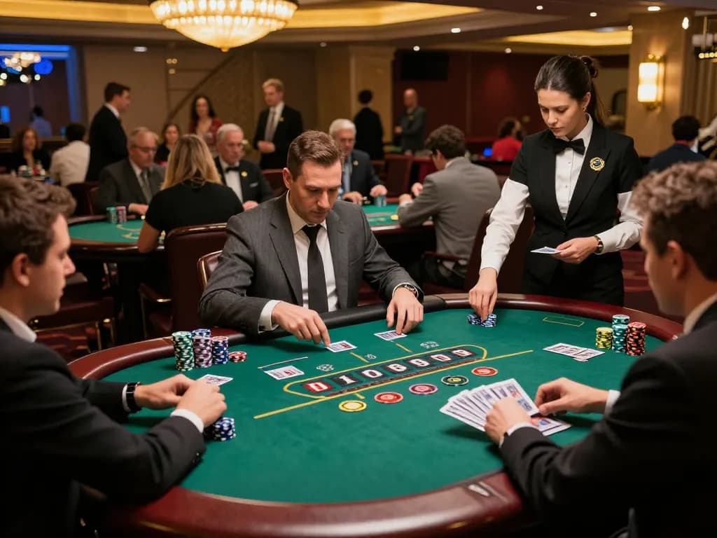 Players engaging in strategic blackjack gameplay at 88xx casino.