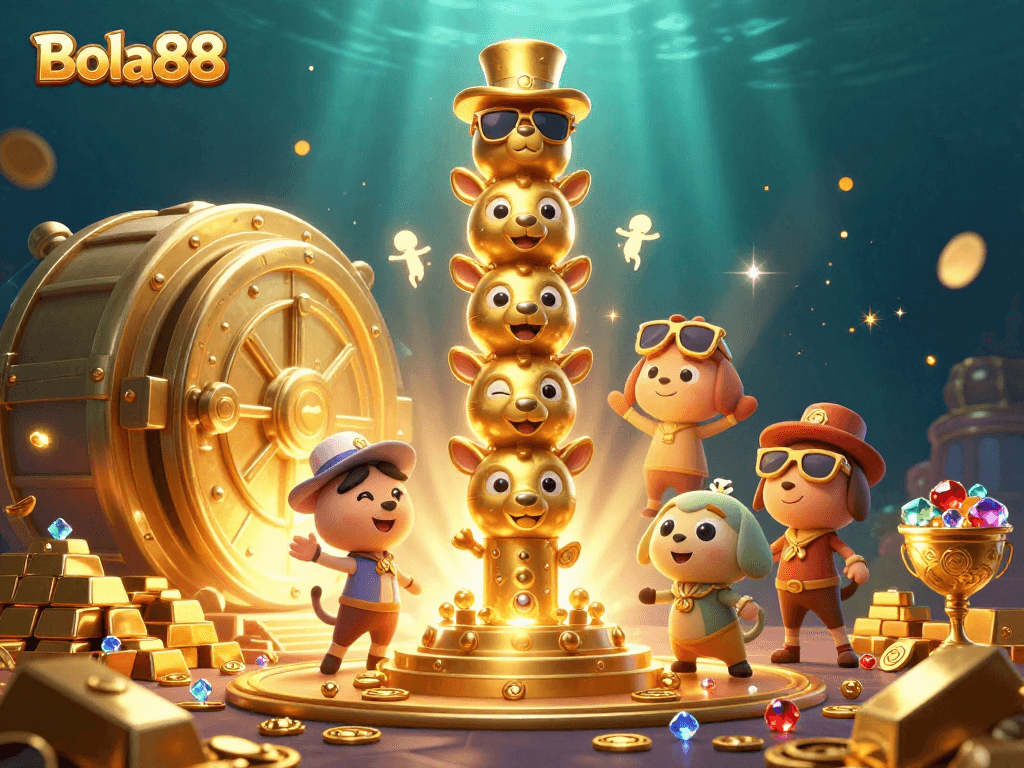Menangkan jackpot di Bola88 dengan ilustrasi kasino 3D penuh warna