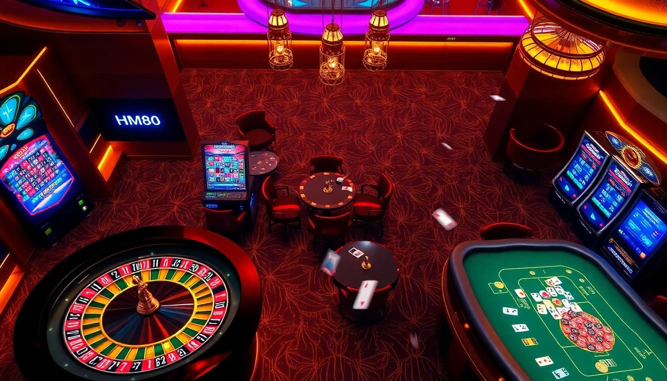 Experience the thrill of hm88 with dynamic slot machines and vibrant casino tables.
