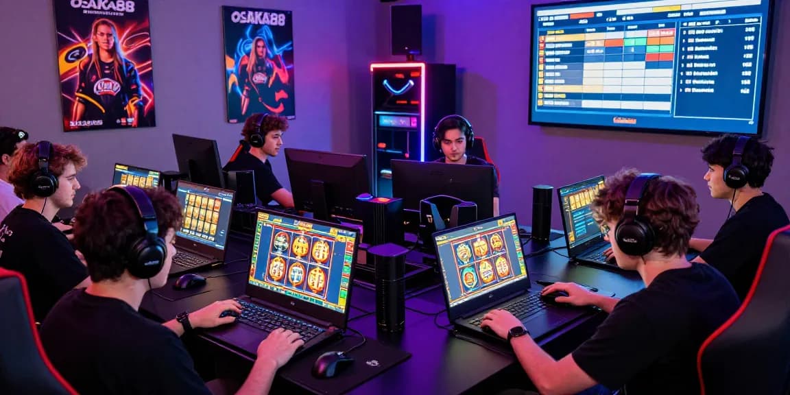 Players enjoying OSAKA88 online gaming with vibrant graphics and exciting atmosphere.