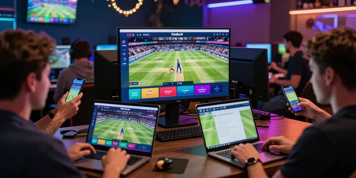 Fairplay24 online betting platform with users engaging in live cricket betting and sports events.