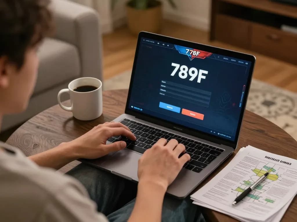 Engaging with 789F đăng nhập for a smooth online gaming experience in a cozy setting.