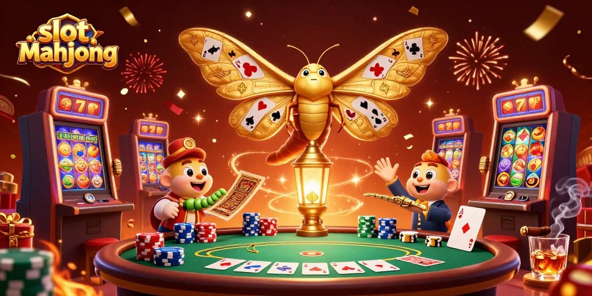 Engage with slot mahjong in an exciting 3D casino scene filled with vibrant characters and dynamic elements.