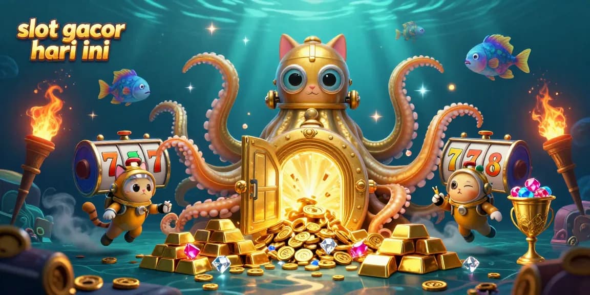 Rasakan sensasi bermain slot gacor hari ini dengan pertemuan karakter fantastis dan elemen kasino penuh emas.