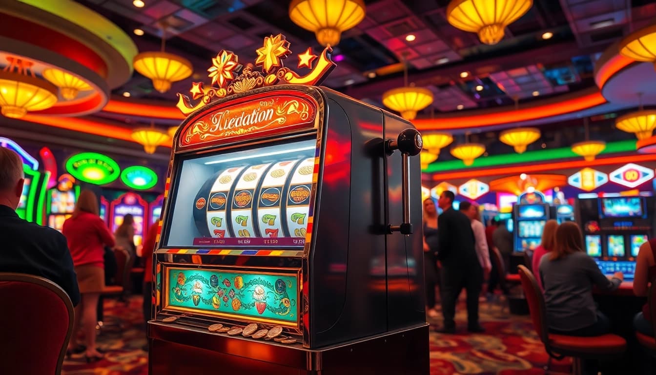 Menangkan slot dengan mesin yang memikat dan suasana kasino yang berenergi.