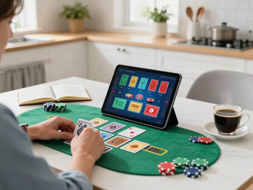 Experience thrilling blackjack action with hi88 in a cozy home setting.