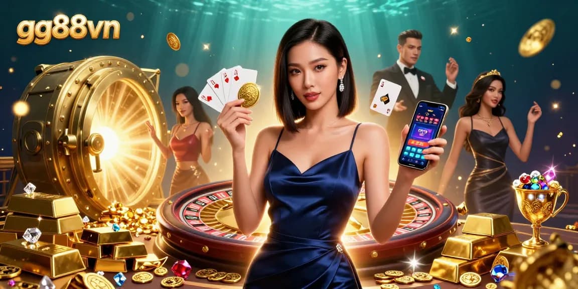 Win big at gg88vn with stunning illustrations showcasing immersive casino excitement.