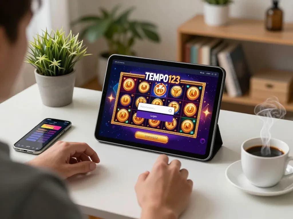 Terlibat dengan Login Tempo123 untuk permainan slot online yang mendebarkan dalam suasana rumah yang nyaman.