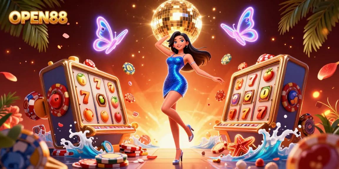 Engage with OPEN88’s vibrant online gambling experience featuring slot games and captivating visuals.