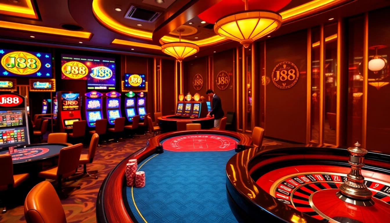 Experience the thrill of J88 with vibrant casino games, exciting tables, and dynamic atmosphere.