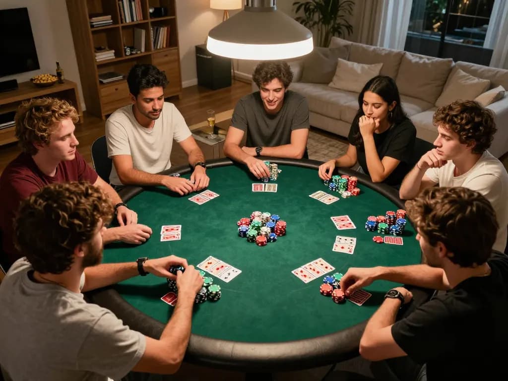 KADAL778 poker game night with friends highlighting strategy and excitement in a cozy setting