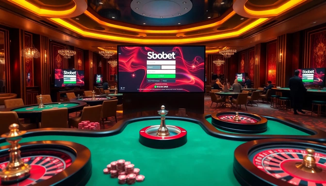 Experience sbobet login excitement with vibrant casino tables and sleek online interfaces.