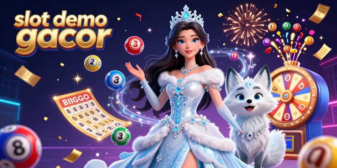 Experience thrilling slot demo gacor in an enchanting 3D illustration filled with dynamic lottery elements.