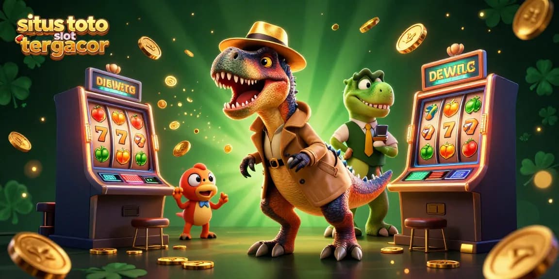 Experience thrilling gaming with situs toto slot tergacor in a vibrant, dynamic 3D casino scene.