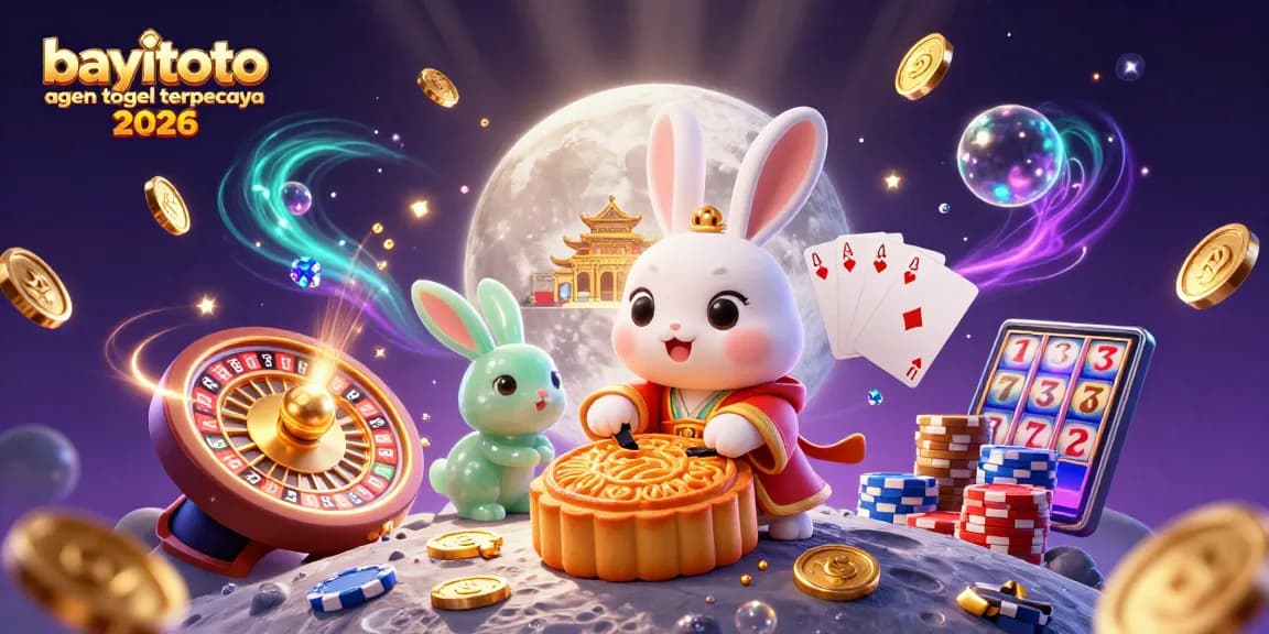 Experience the excitement of bayitoto agen togel terpercaya 2026 in an engaging casino-themed illustration.