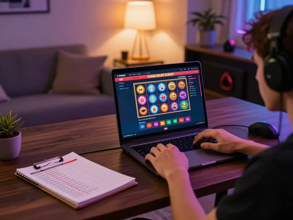 Player enjoying Canada online casinos while strategizing bets at home.