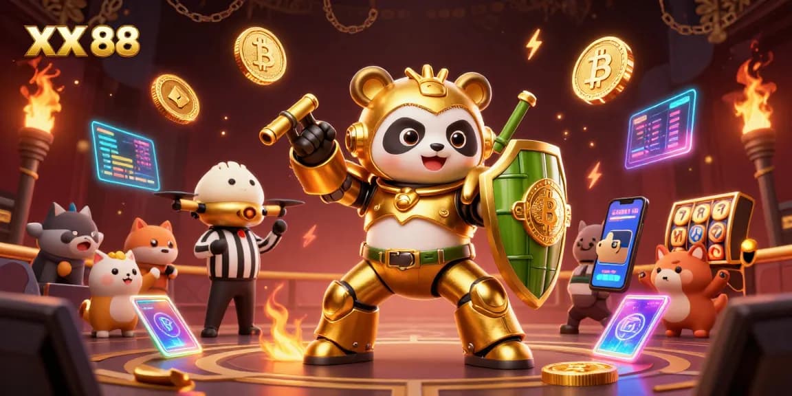 Engage in the exhilarating world of XX 88 with a vibrant 3D casino scene full of excitement.