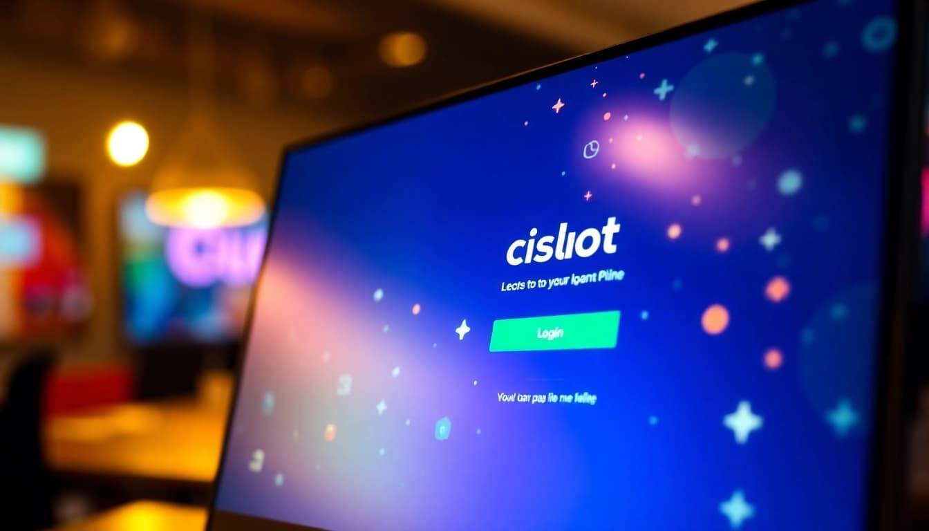 Akses garasislot login pada halaman pendaftaran yang menarik dengan elemen digital.