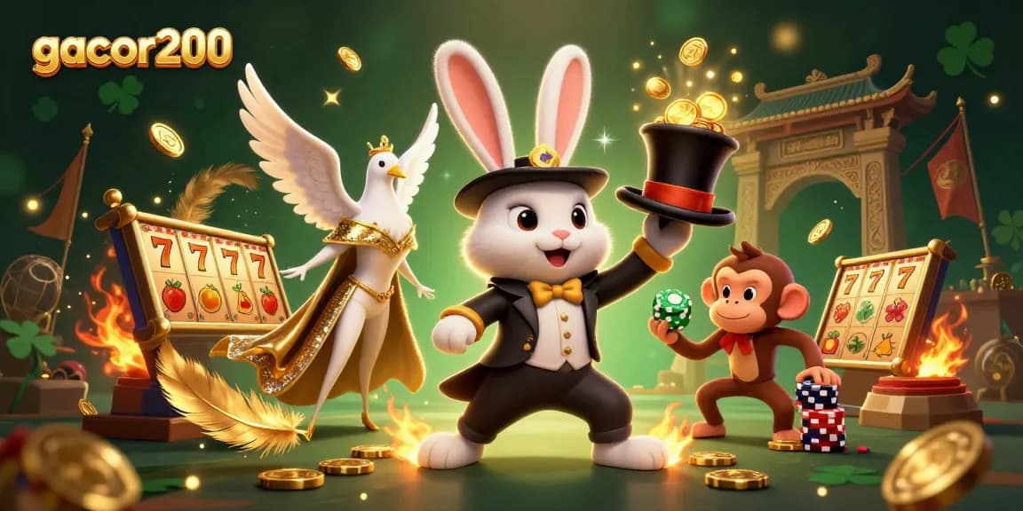 Join the fun at gacor200 with vibrant casino magic and exciting gaming elements!