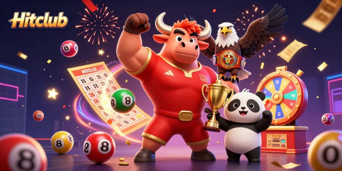 Engage in thrilling wins at Hitclub with dynamic game elements and festive celebration.