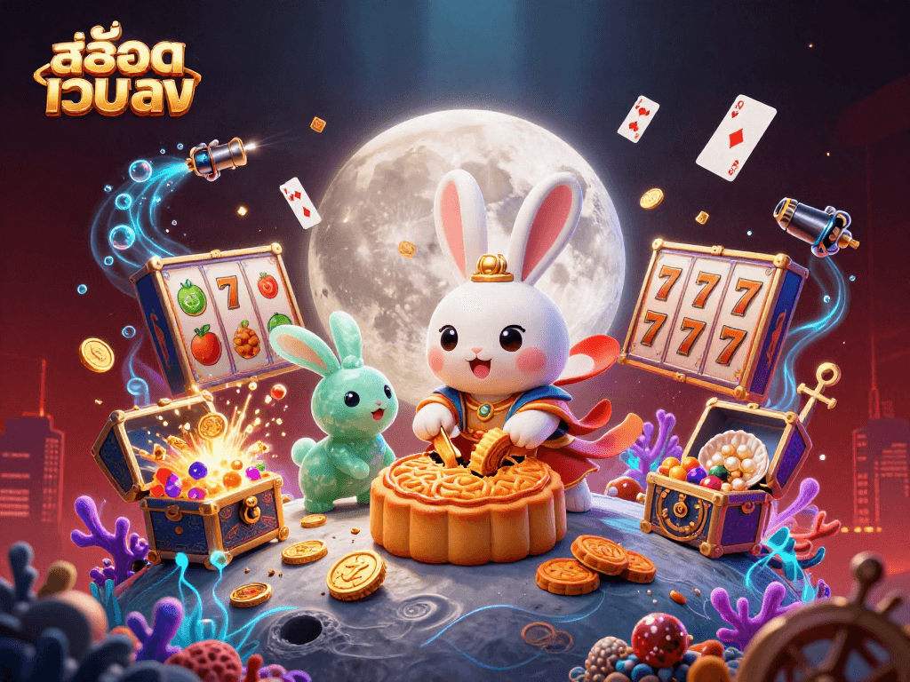 Engage in สล็อตเว็บตรง slots with vibrant characters, treasures, and lively casino elements.