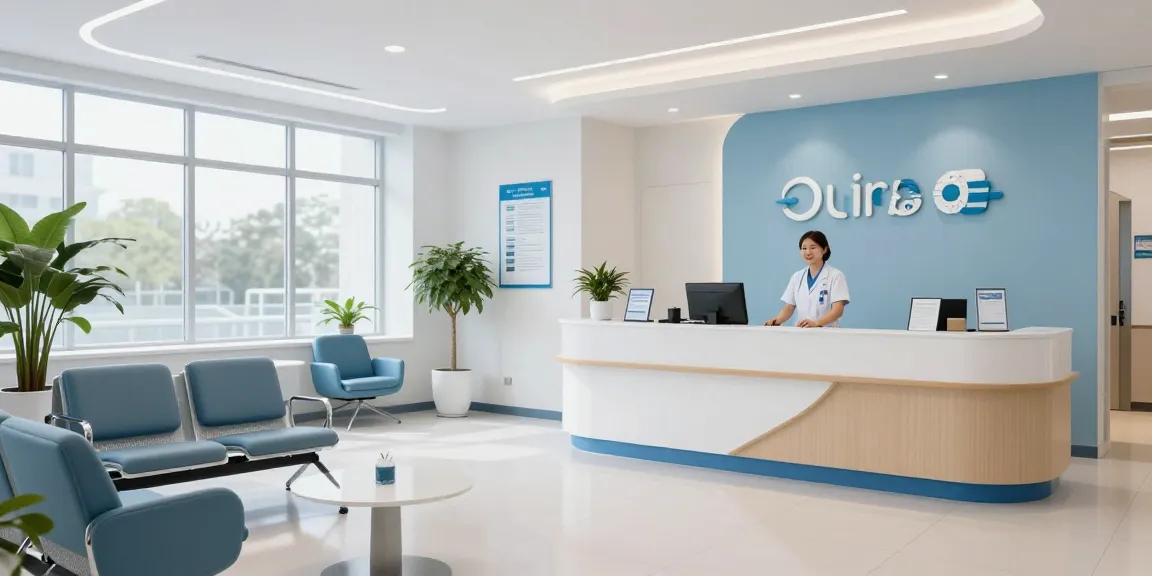 "David Hoffmeister reviews in a compassionate healthcare environment, showcasing patient care in a modern clinic."