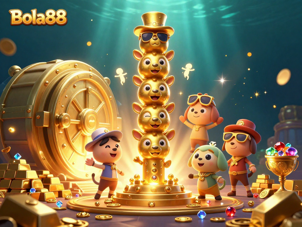 Menangkan jackpot di Bola88 dengan ilustrasi kasino 3D penuh warna