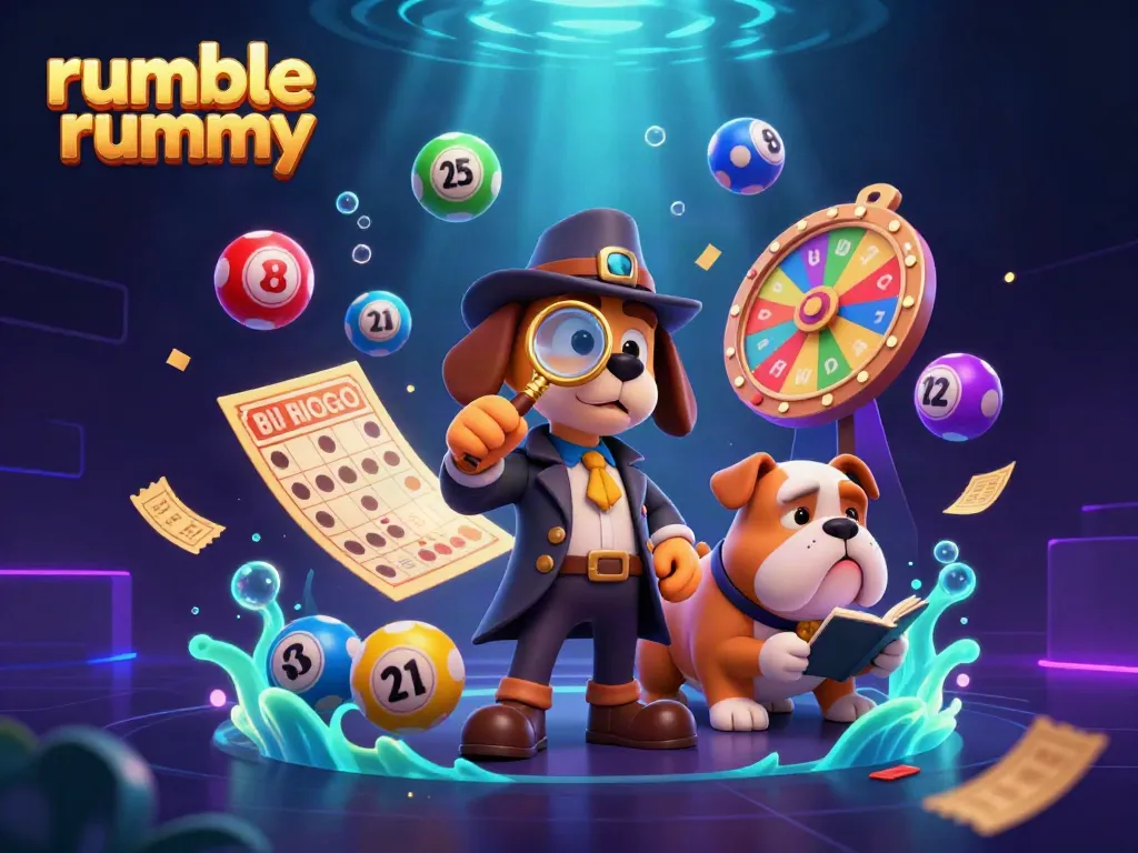 Join the adventure in Rumble Rummy as a detective uncovers treasure clues amid exciting gambling elements.