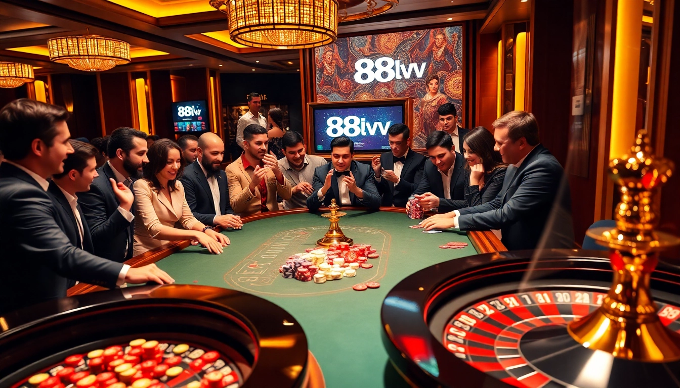 Experience thrilling moments at 88vv casino with exciting poker games and vibrant players.