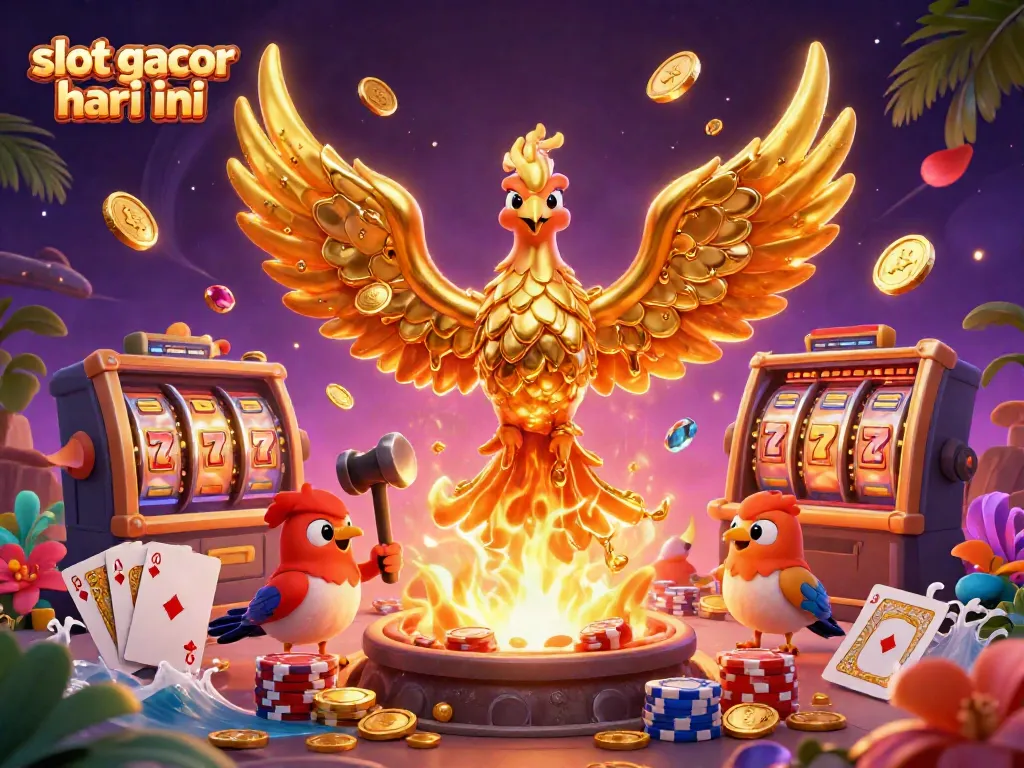 Menangkan slot gacor hari ini dengan simbol keberuntungan, koin emas, dan permainan slot yang memukau.