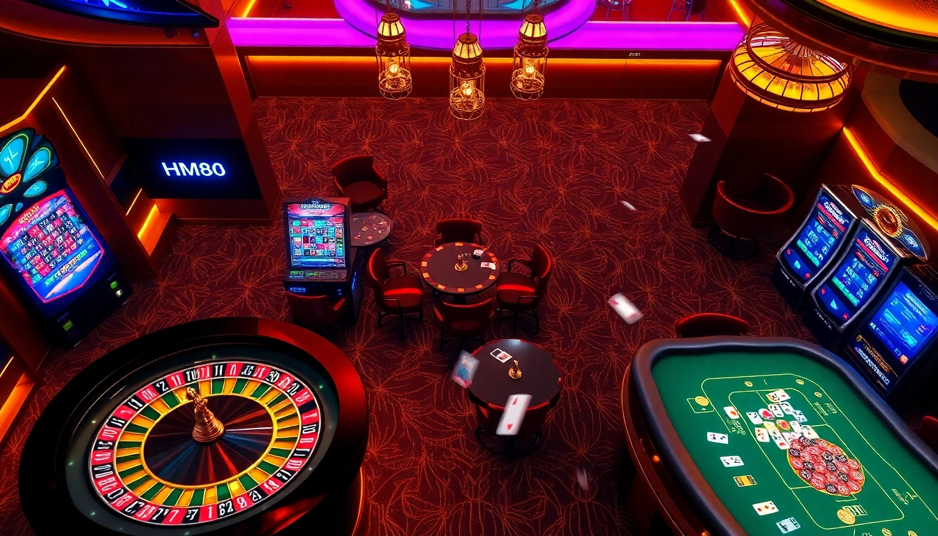 Experience the thrill of hm88 with dynamic slot machines and vibrant casino tables.