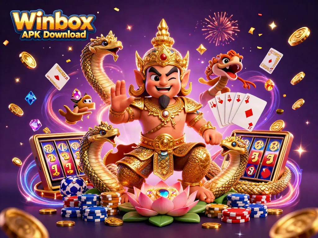 Winbox APK Download for thrilling slot gameplay with vibrant colors and dazzling effects