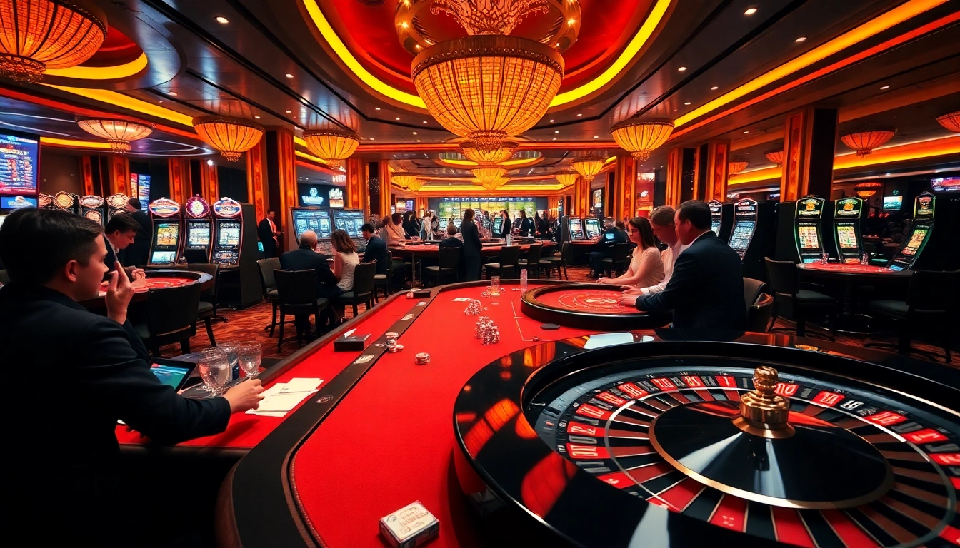 Players engaging with dynamic casino games at 13win con, showcasing excitement and premium gambling.