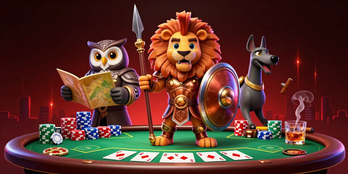 Engage with five88z's thrilling poker scene featuring a Spartan lion, tactical owl, and swift greyhound.