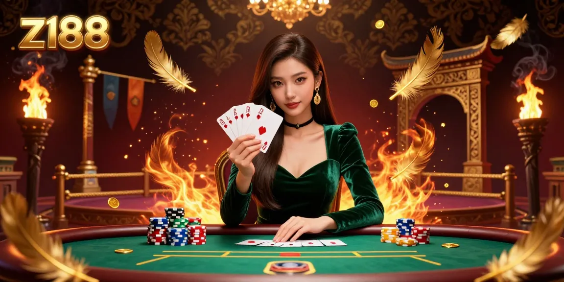 Experience thrilling gameplay at z188 with a stunning poker scene showcasing strategic play and dynamic casino elements.