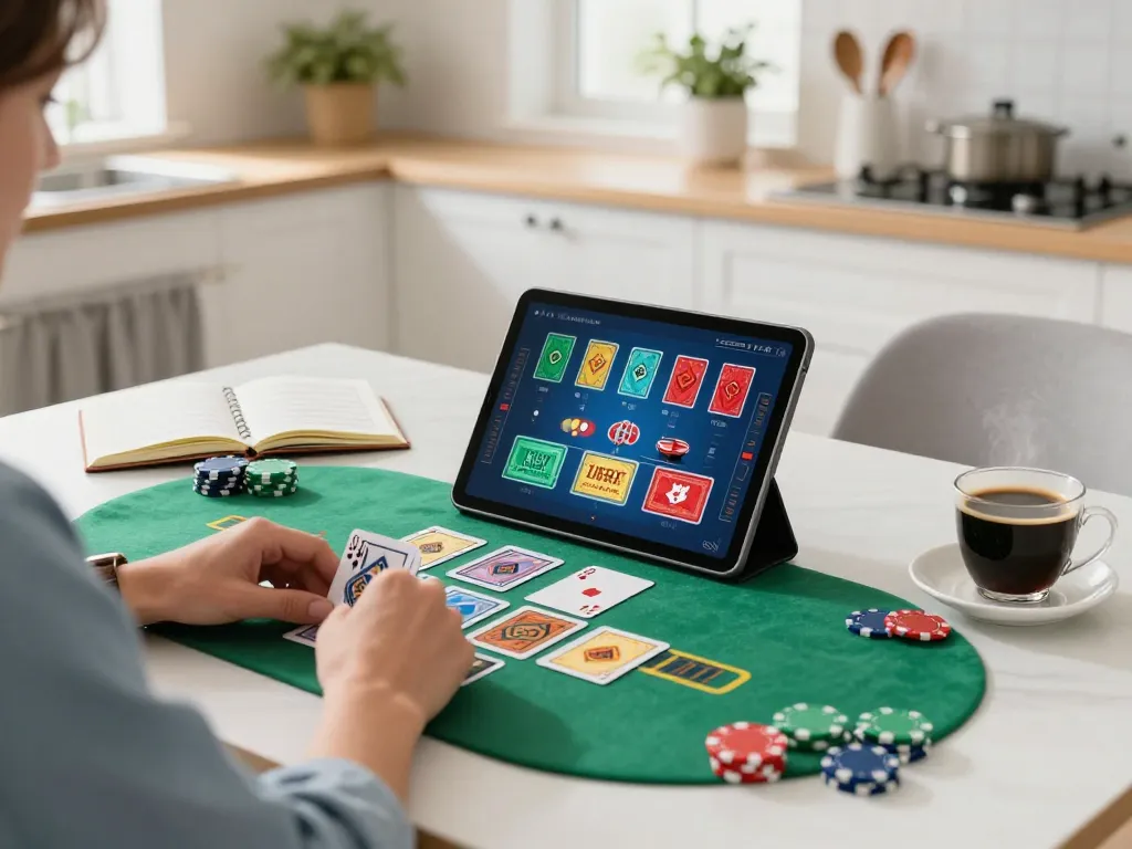 Experience thrilling blackjack action with hi88 in a cozy home setting.