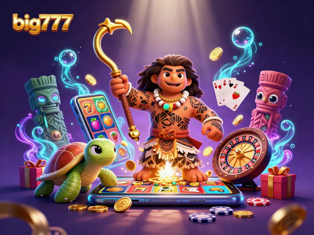 Engage in big777 slot games with vibrant graphics and dynamic playful characters.