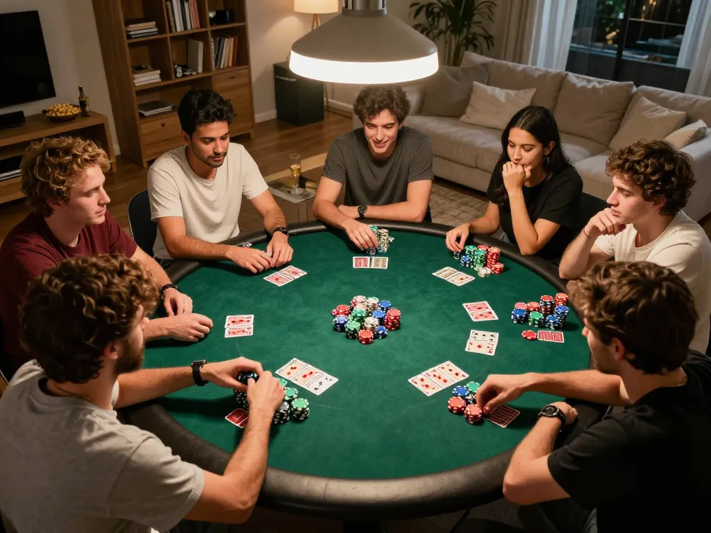 KADAL778 poker game night with friends highlighting strategy and excitement in a cozy setting
