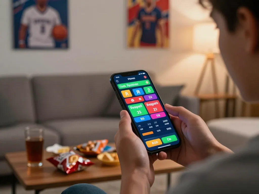 Engage with sports betting on link vào goal123 with interactive smartphone app in a cozy setting.