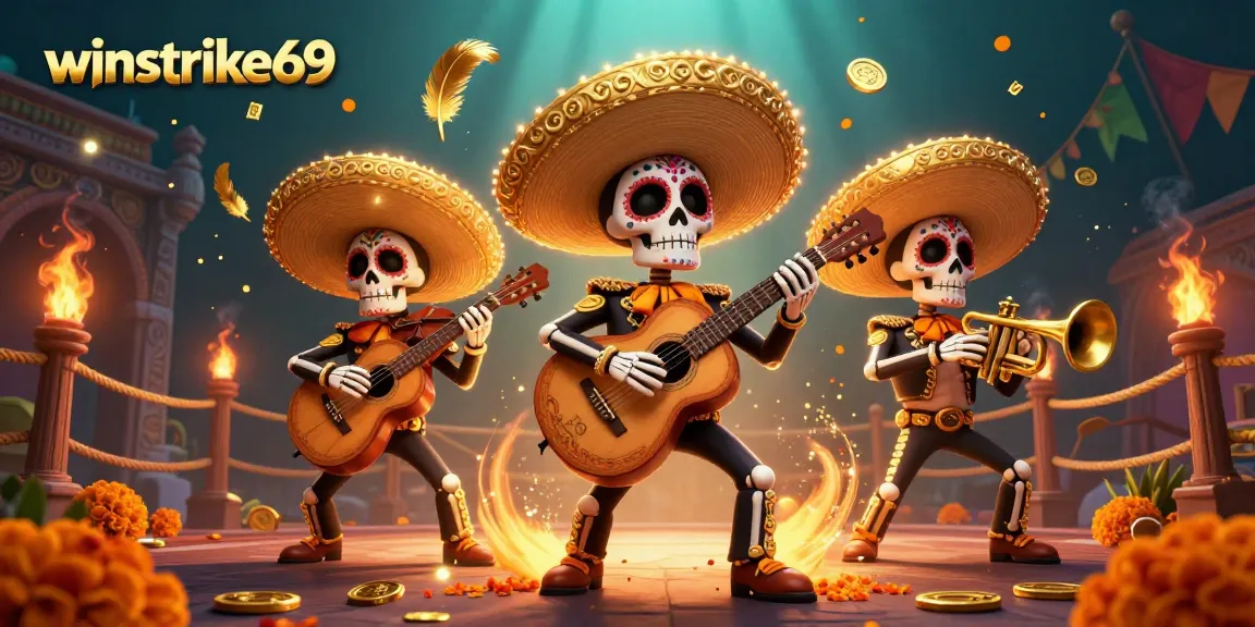 Engage with winning strategies at winstrike69 featuring a vibrant mariachi band illustration.