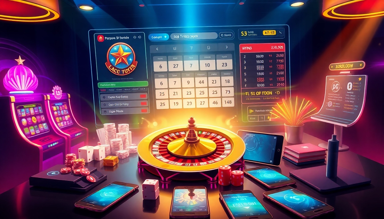 Engaging lô đề trực tuyến interface showcasing live betting slips and dynamic lottery data flow