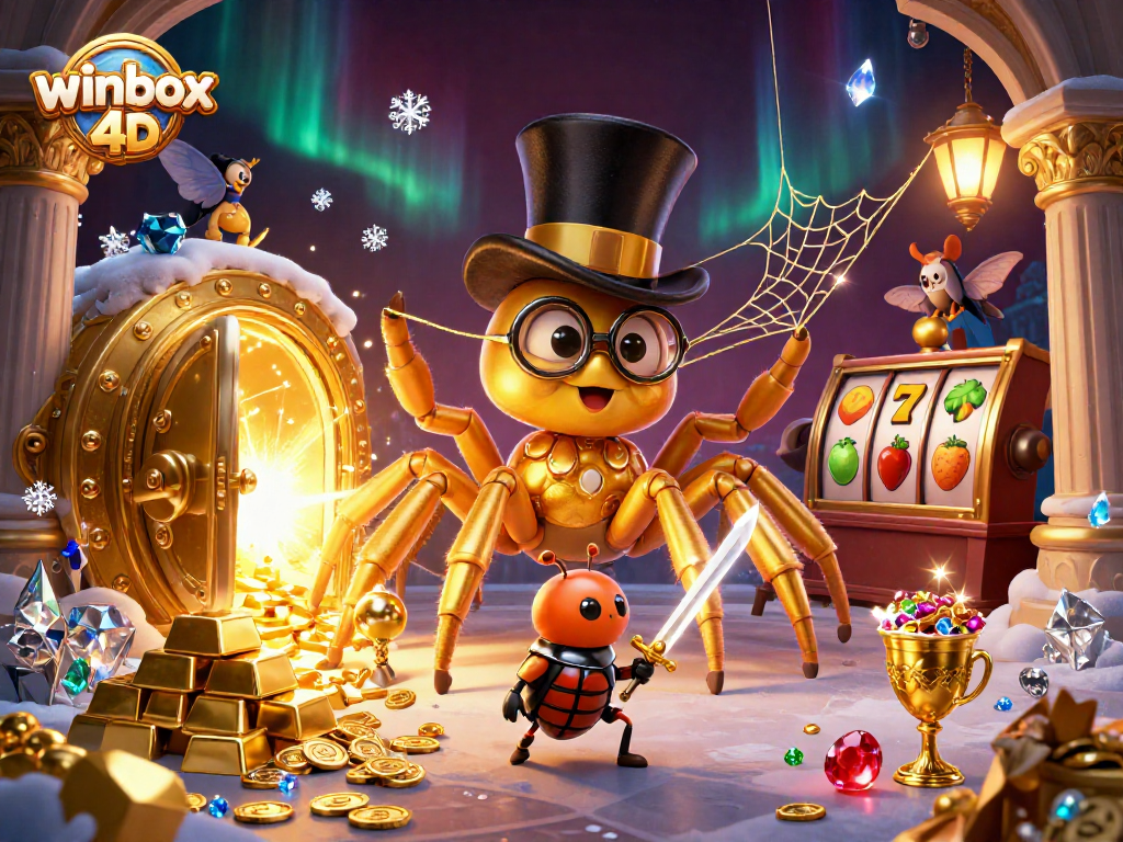 Experience thrilling wins with winbox 4d, featuring exciting slot symbols and vibrant casino elements.