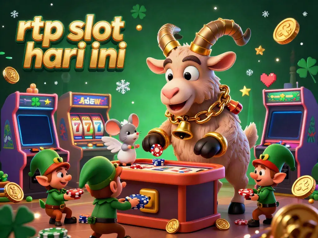 Discover lively action in rtp slot hari ini with cartoon characters in a vibrant casino setting.