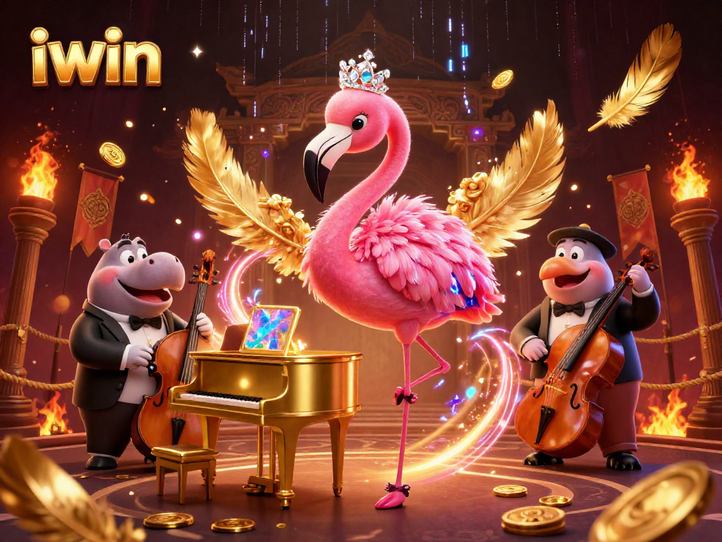 Experience thrilling gaming with iwin, featuring vibrant casino characters and dynamic action elements.