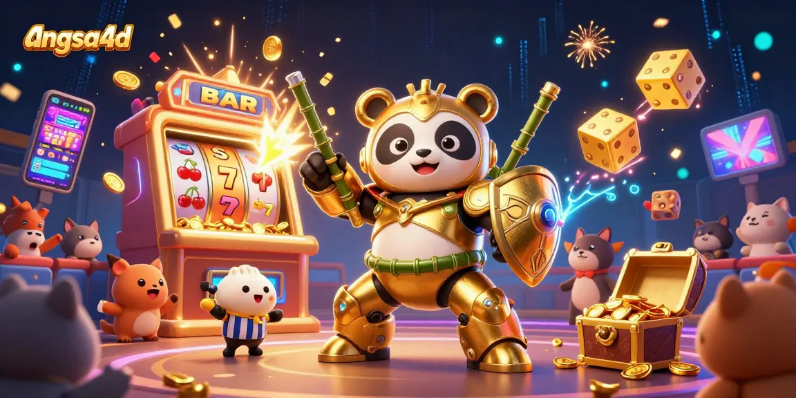 Experience thrilling jackpots and victories in angsa4d's lively casino scene with vibrant gaming elements.